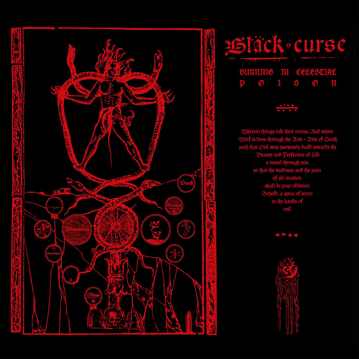 Black Curse Burning in Celestial Poison